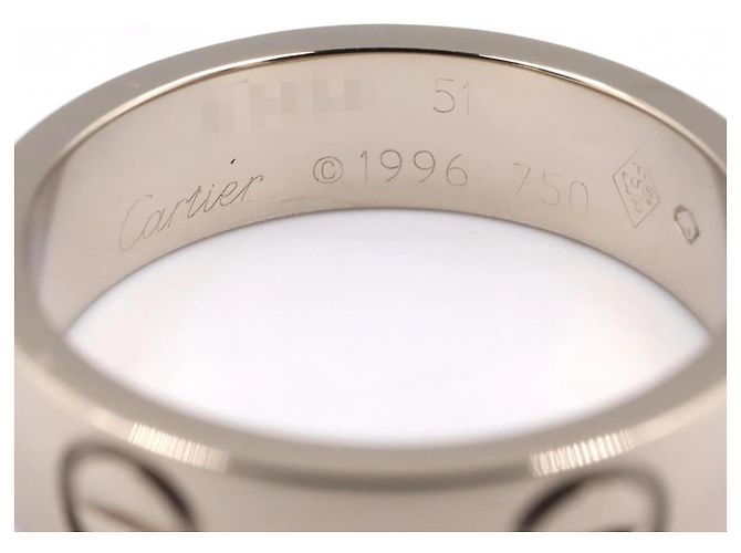 Cartier Love Ring aus 18K Weißgold Silber - Ansicht 3