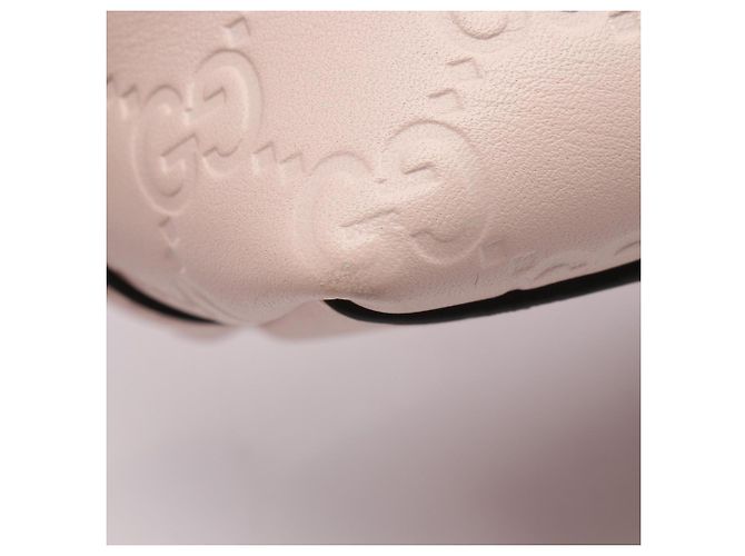 Borsa Tote Gucci GG Emblem Guccissima Rosa - vista 6