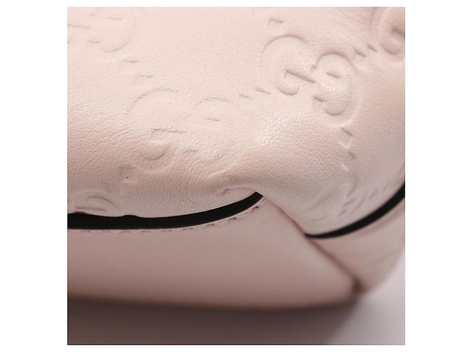 Borsa Tote Gucci GG Emblem Guccissima Rosa - vista 7