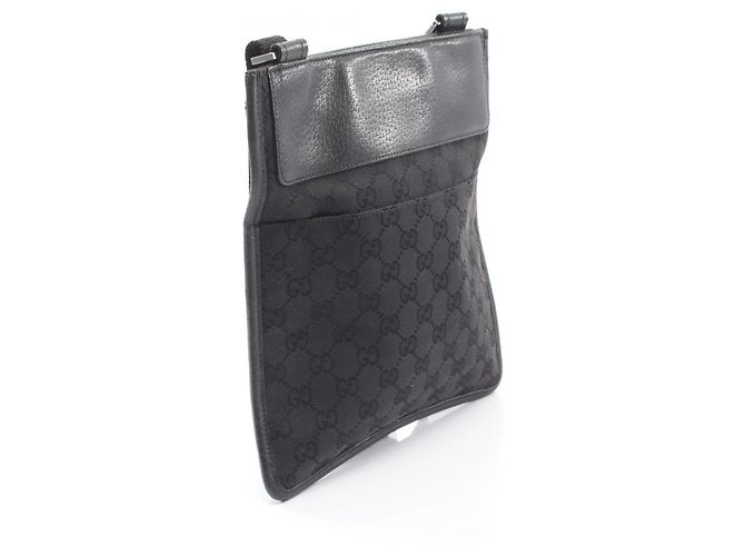 Borsa a Spalla Gucci GG Canvas Nero - vista 2