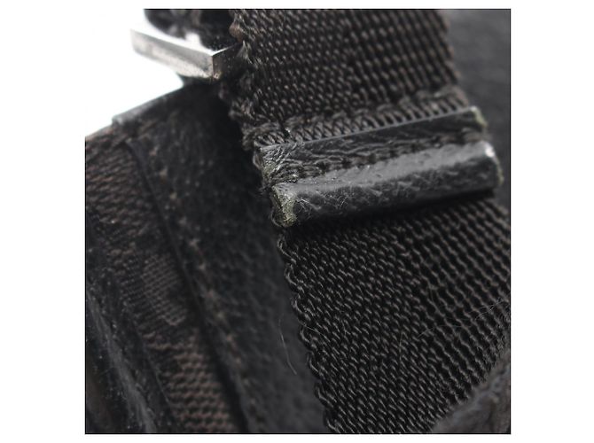 Borsa a Spalla Gucci GG Canvas Nero - vista 8