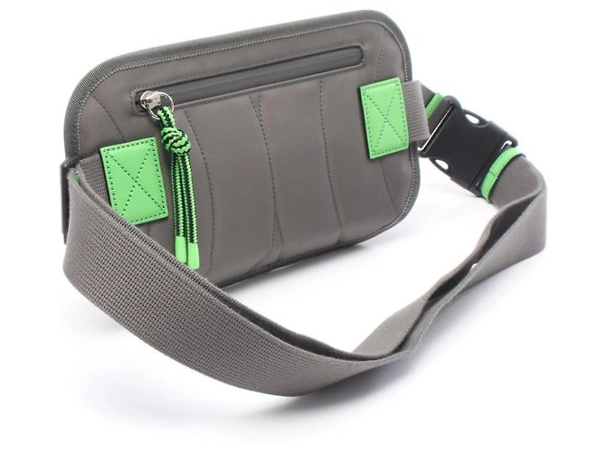 Borsa a tracolla Gucci GG nylon verde rossa marrone Rosso - vista 2