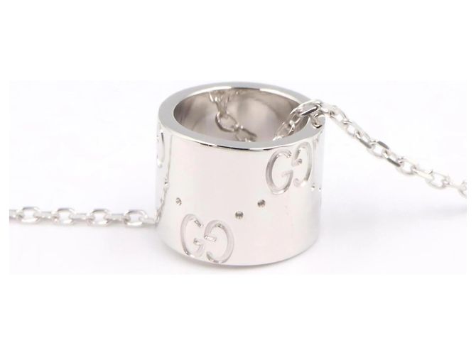 Collana Gucci Icon in oro bianco 18K Argento - vista 6