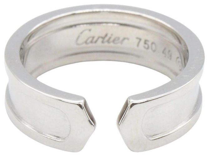 Anello C2 Small Band in oro bianco 18K Cartier Argento - vista 2