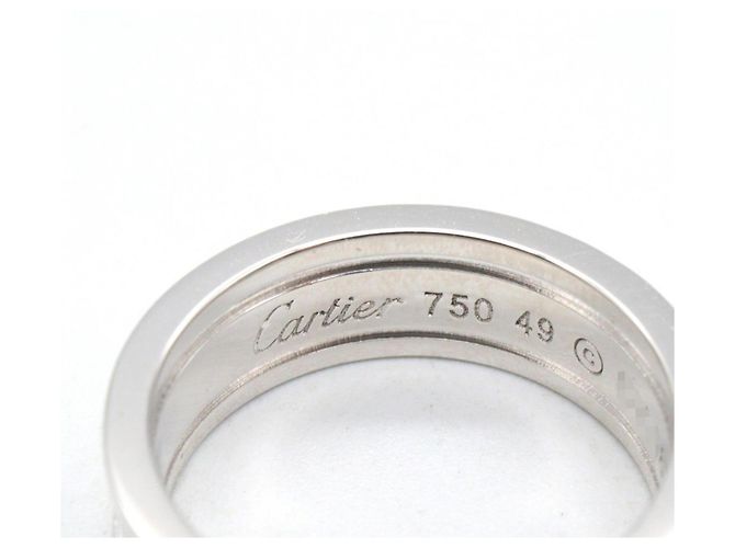 Anello C2 Small Band in oro bianco 18K Cartier Argento - vista 4