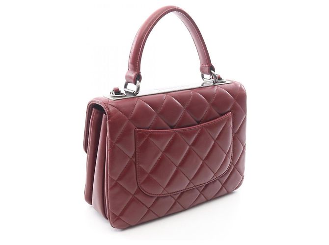 Borsa a Spalla Chanel Trendy CC Bordò - vista 2