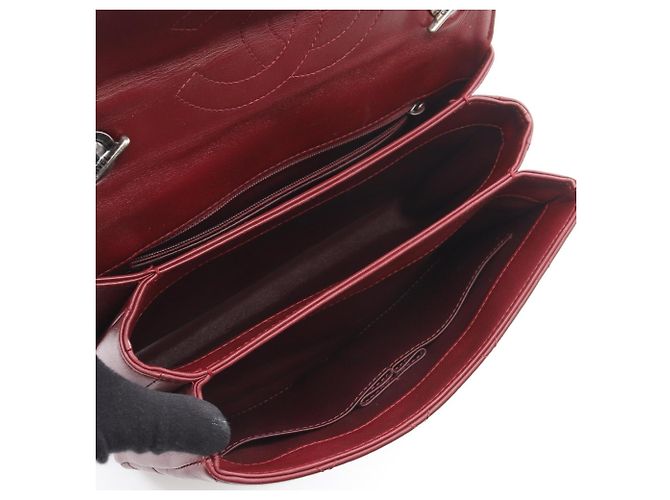 Borsa a Spalla Chanel Trendy CC Bordò - vista 3