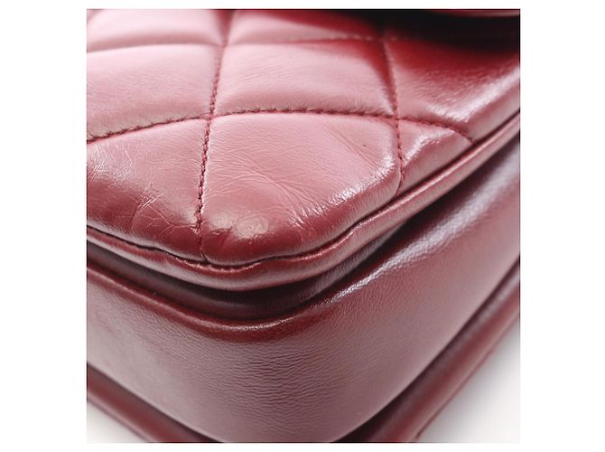 Borsa a Spalla Chanel Trendy CC Bordò - vista 7