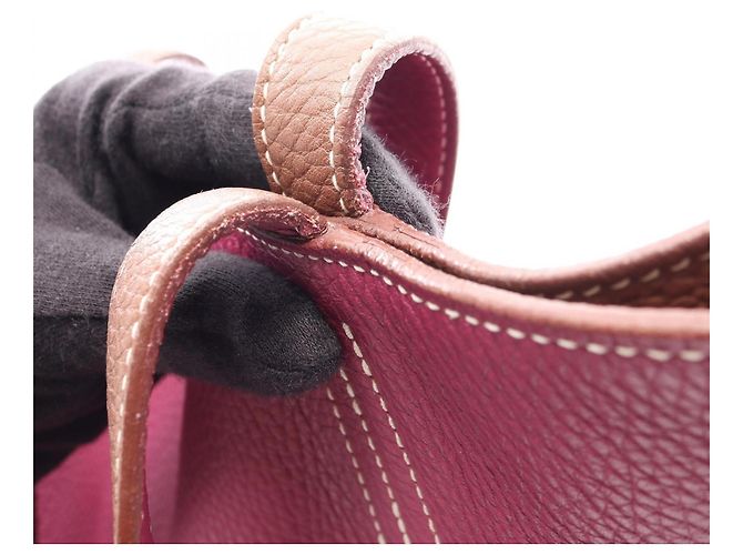 Hermès Borsa Tote Hermes Double Sens 45 Marrone Rosa - vista 16