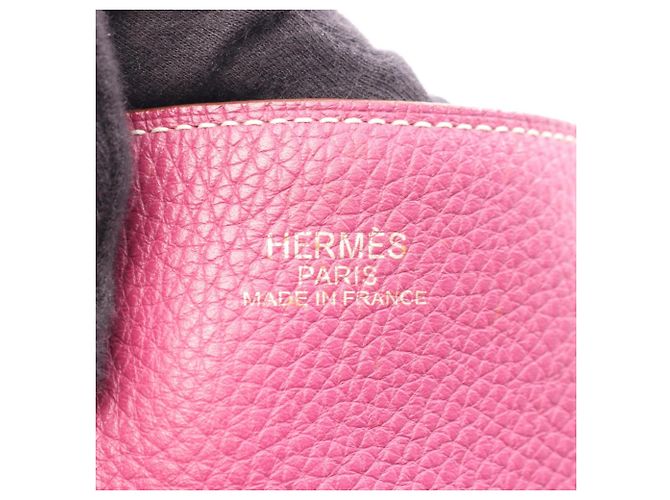 Hermès Borsa Tote Hermes Double Sens 45 Marrone Rosa - vista 4