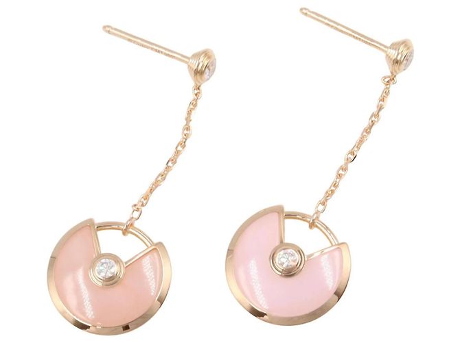Pendientes Cartier Amulet Diamond Opal Dorado - vista 3