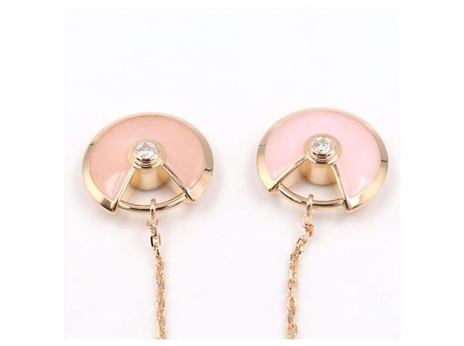 Pendientes Cartier Amulet Diamond Opal Dorado - vista 7