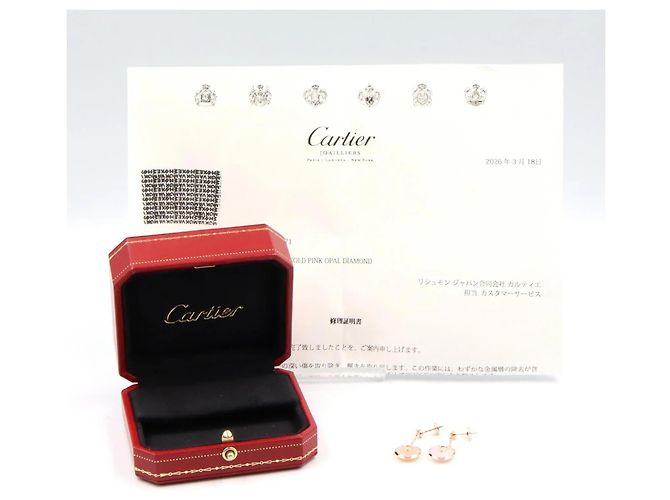 Pendientes Cartier Amulet Diamond Opal Dorado - vista 8