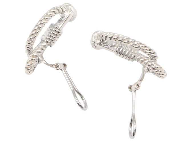 Hermès Rope Drop Ohrringe in Silber - Ansicht 3