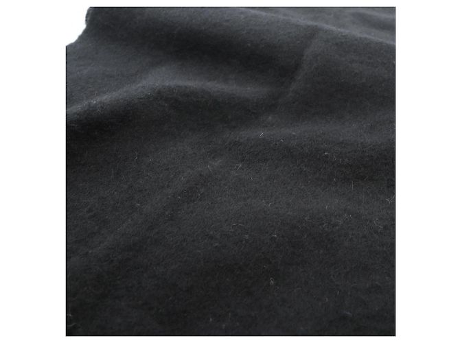 Hermès Stola in cashmere nero Hermes - vista 4