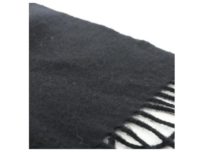 Hermès Stola in cashmere nero Hermes - vista 6