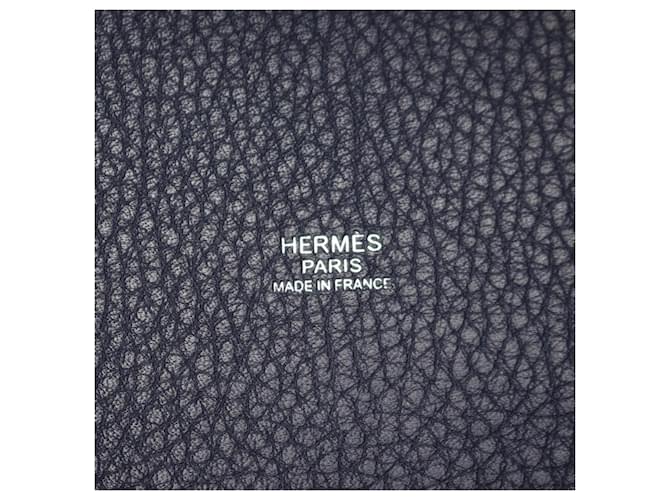 Hermès Borsa Hermes Picotin Lock MM Rosa Porpora Blu navy - vista 4