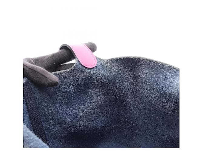 Hermès Borsa Hermes Picotin Lock MM Rosa Porpora Blu navy - vista 6