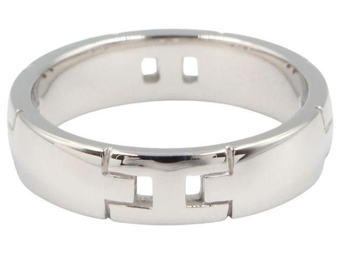 Hermès Hermes Hercules Ring aus 18K Weißgold Silber - Ansicht 2