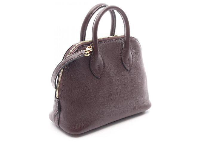 Hermès Borsa a 2 modi Mini Bolide 1923 Hermes Marrone Rosa - vista 2