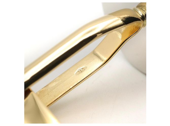 Bulgari Gemelli Bvlgari in oro giallo 18K e acciaio inossidabile Argento D'oro - vista 5