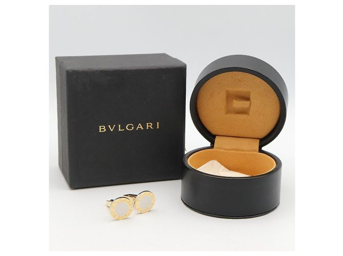 Bulgari Gemelli Bvlgari in oro giallo 18K e acciaio inossidabile Argento D'oro - vista 6