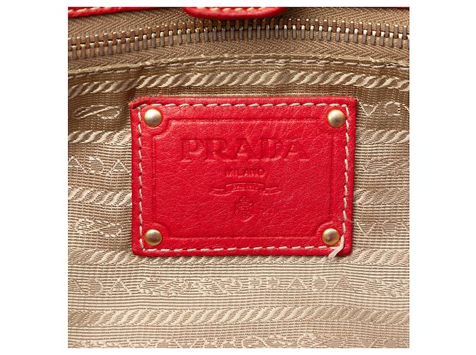 Prada Beige Canvas Canapa Logo Tote - Ansicht 5