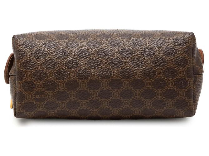 16 Céline Celine Brown Macadam Coated Canvas Pouch - view 3