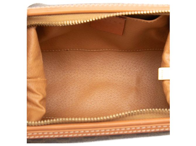 16 Céline Celine Brown Macadam Coated Canvas Pouch - view 4