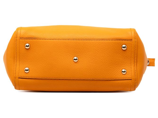 Borsa Gucci Soho Cellarius in pelle di vitello gialla Small Giallo - vista 3