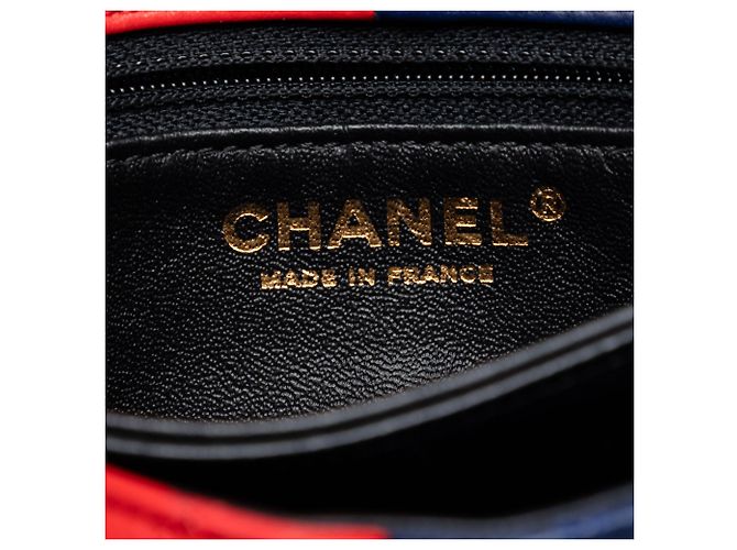 Chanel Black Quilted Lambskin Colorblock Pagoda Flap Noir - vue 5