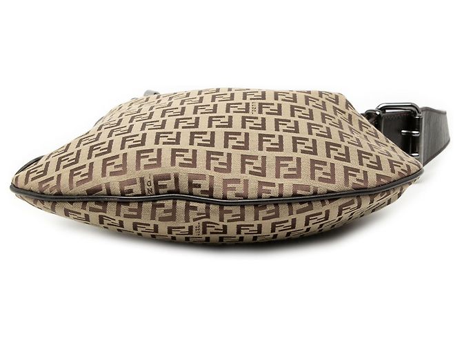 Borsa a Spalla Fendi Beige Zucchino Oyster - vista 3