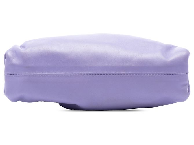 Bottega Veneta Borsa a tracolla The Mini Pouch in agnello viola Porpora - vista 3