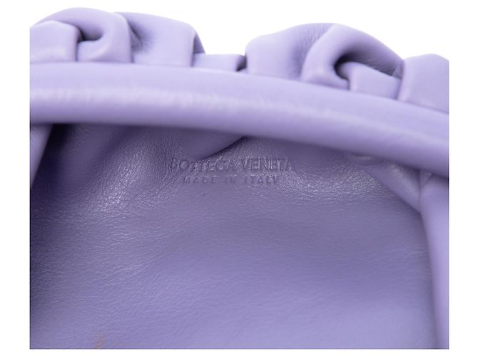 Bottega Veneta Borsa a tracolla The Mini Pouch in agnello viola Porpora - vista 5