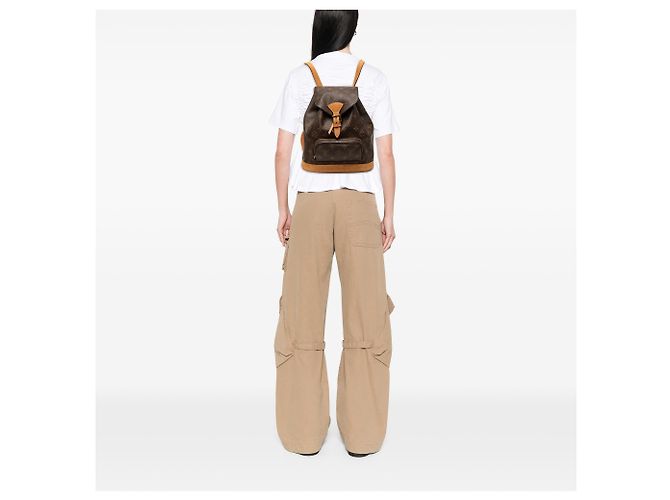 Louis Vuitton Marrone Monogram Montsouris PM - vista 8