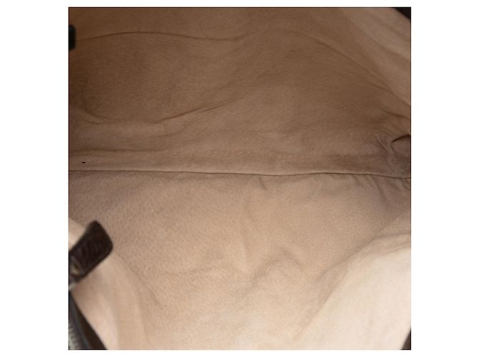 Tote in pelle di vitello granulata marrone Gucci Marrone scuro - vista 4