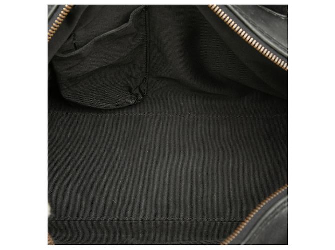 Borsa Chanel Black CC Lambskin Wild Stitch Nero - vista 4
