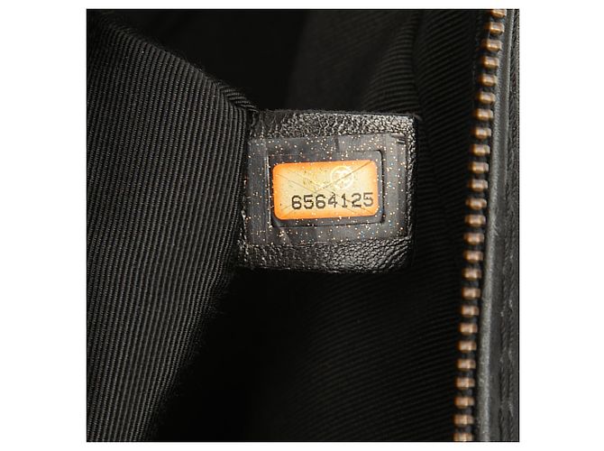 Borsa Chanel Black CC Lambskin Wild Stitch Nero - vista 6
