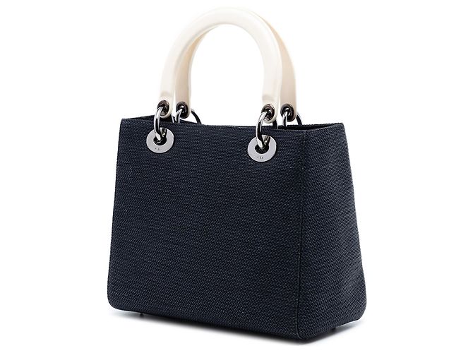 Lady Dior aus Nylon in Blau, Größe Medium Marineblau - Ansicht 2