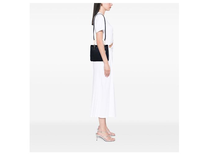 Lady Dior aus Nylon in Blau, Größe Medium Marineblau - Ansicht 6