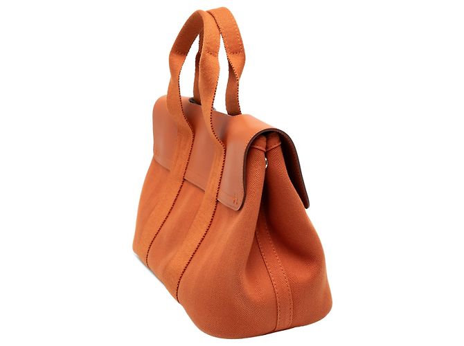 Hermès Orange Toile and Swift Valparaiso PM Arancione - vista 2