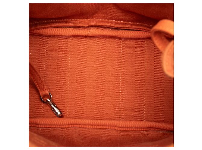 Hermès Orange Toile and Swift Valparaiso PM Arancione - vista 4
