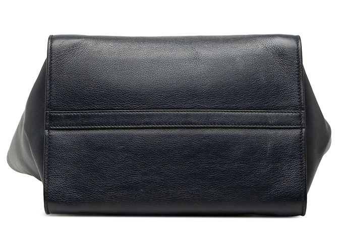 Borsa Prada Blue Glace Calf Twin Pocket Double Handle Blu navy - vista 3
