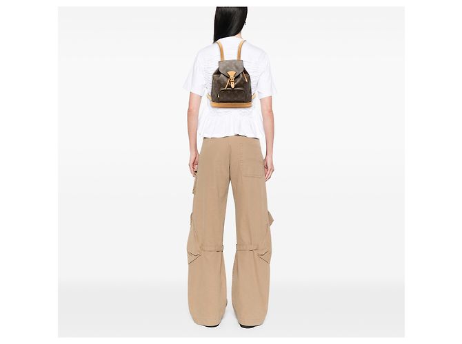 Louis Vuitton Marrone Monogram Montsouris PM - vista 7