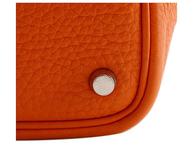Hermès Orange Clemence Picotin 18 Arancione - vista 11