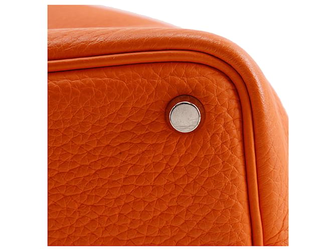 Hermès Orange Clemence Picotin 18 Arancione - vista 13