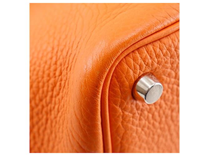 Hermès Orange Clemence Picotin 18 Arancione - vista 15