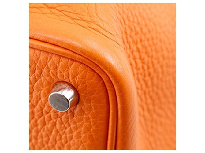 Hermès Orange Clemence Picotin 18 Arancione - vista 16