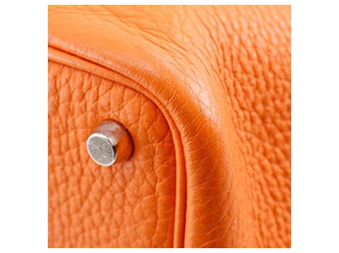 Hermès Orange Clemence Picotin 18 Arancione - vista 18