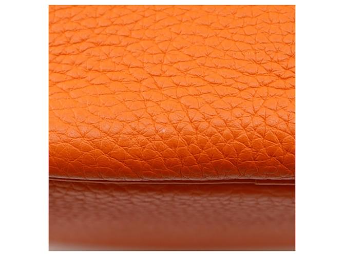Hermès Orange Clemence Picotin 18 Arancione - vista 6